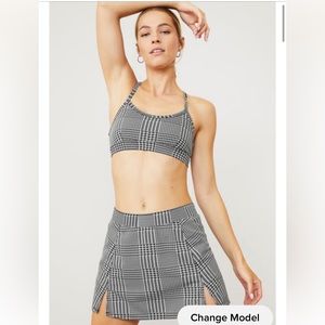 Jacquard Glenplaid Bra & Tennis Skort 🤍